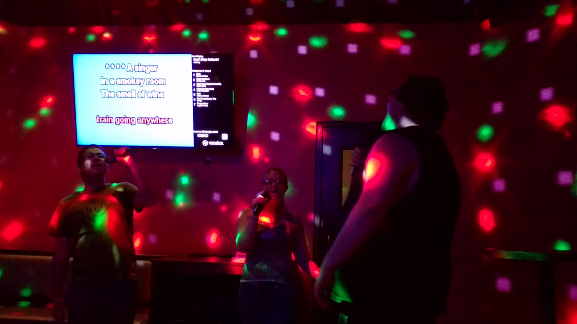 beat us at karaoke