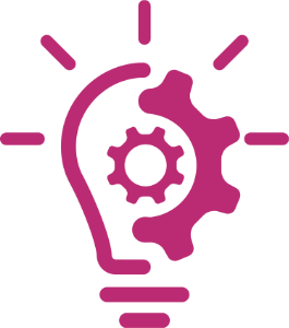 Icon of a light bulb connection